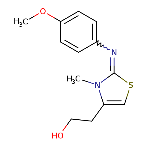 OCCc1csc(=Nc2ccc(cc2)OC)n1C