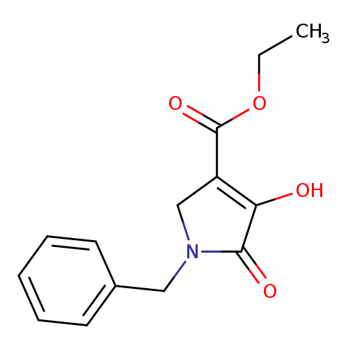 CCOC(=O)C1=C(O)C(=O)N(C1)Cc1ccccc1