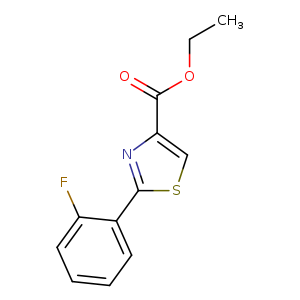 CCOC(=O)c1csc(n1)c1ccccc1F