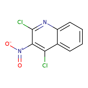 [O-][N+](=O)c1c(Cl)nc2c(c1Cl)cccc2