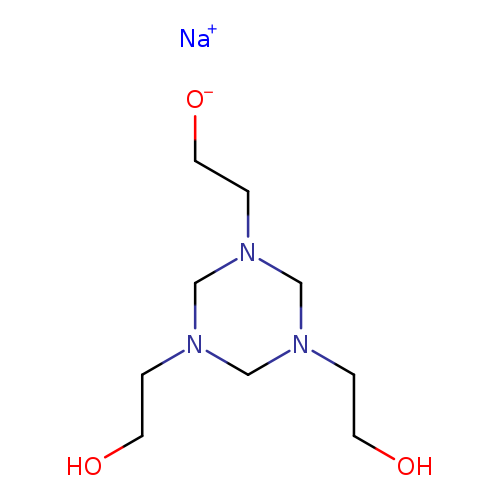 [O-]CCN1CN(CCO)CN(C1)CCO.[Na+]