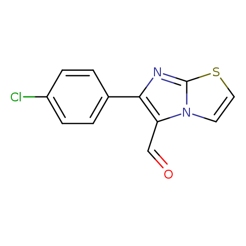 O=Cc1c(nc2n1ccs2)c1ccc(cc1)Cl
