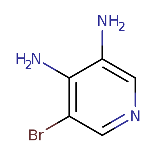 Nc1c(N)cncc1Br