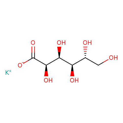 OC[C@H]([C@H]([C@@H]([C@H](C(=O)[O-])O)O)O)O.[K+]
