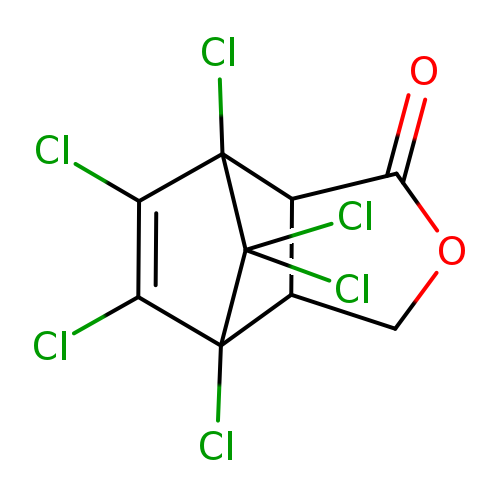 O=C1OCC2C1C1(Cl)C(=C(C2(C1(Cl)Cl)Cl)Cl)Cl