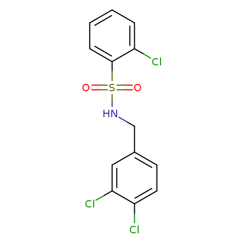 Clc1cc(ccc1Cl)CNS(=O)(=O)c1ccccc1Cl