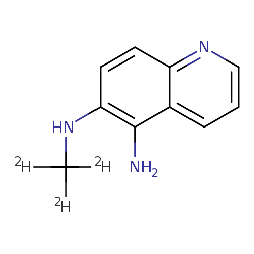 Nc1c(ccc2c1cccn2)NC([2H])([2H])[2H]
