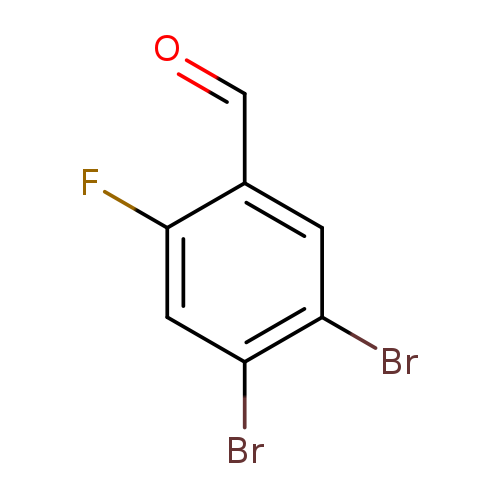 O=Cc1cc(Br)c(cc1F)Br