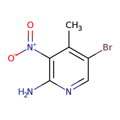 [O-][N+](=O)c1c(N)ncc(c1C)Br