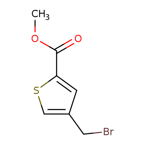 COC(=O)c1cc(cs1)CBr