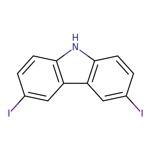 Ic1ccc2c(c1)c1cc(I)ccc1[nH]2