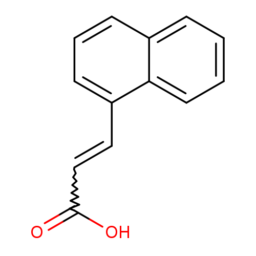 OC(=O)C=Cc1cccc2c1cccc2