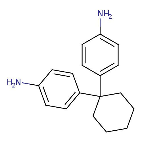 Nc1ccc(cc1)C1(CCCCC1)c1ccc(cc1)N