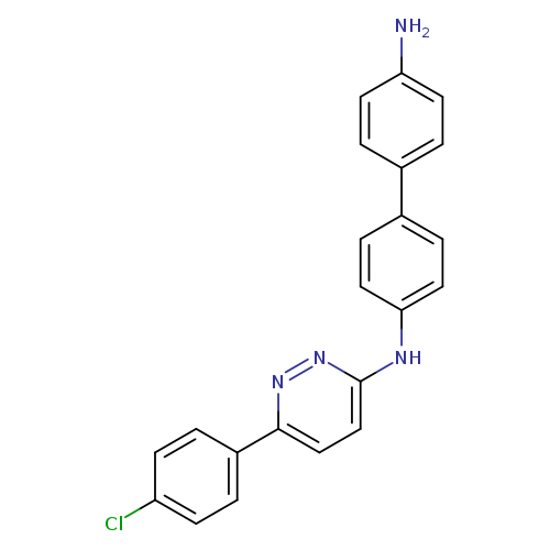 Nc1ccc(cc1)c1ccc(cc1)Nc1ccc(nn1)c1ccc(cc1)Cl