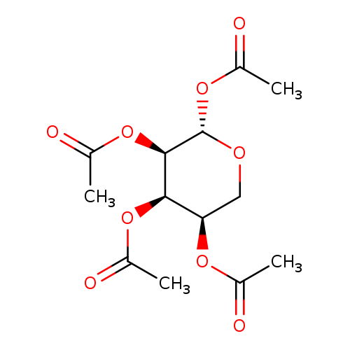 CC(=O)O[C@@H]1CO[C@H]([C@@H]([C@@H]1OC(=O)C)OC(=O)C)OC(=O)C