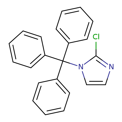 Clc1nccn1C(c1ccccc1)(c1ccccc1)c1ccccc1