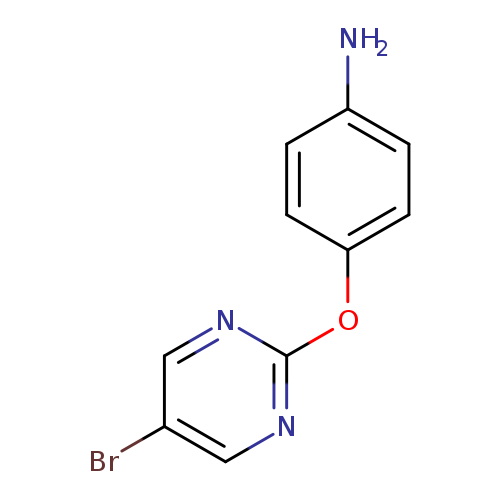 Nc1ccc(cc1)Oc1ncc(cn1)Br