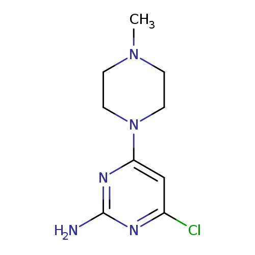 CN1CCN(CC1)c1cc(Cl)nc(n1)N