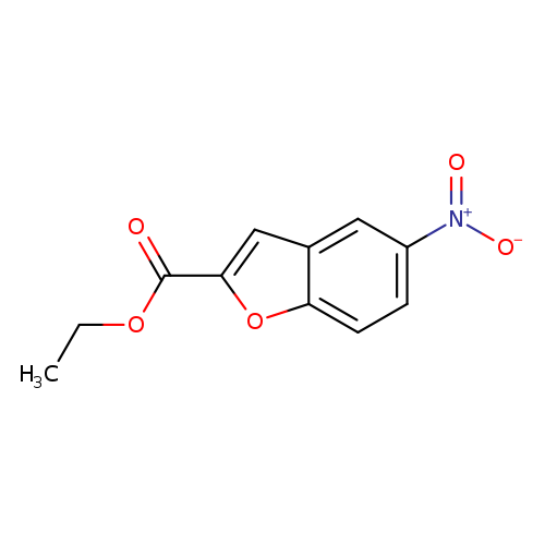 CCOC(=O)c1cc2c(o1)ccc(c2)[N+](=O)[O-]