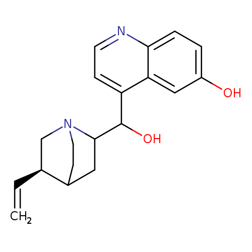 C=C[C@H]1CN2CCC1CC2C(c1ccnc2c1cc(O)cc2)O