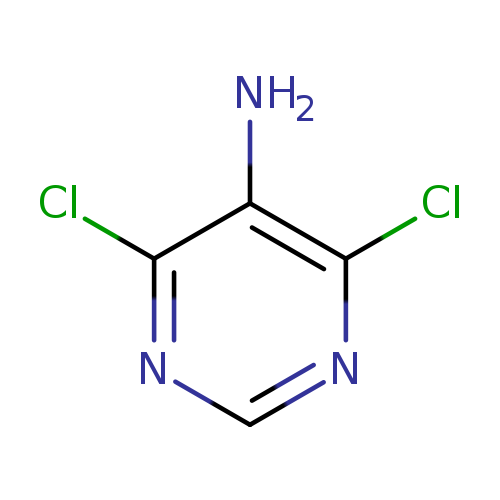 Clc1ncnc(c1N)Cl