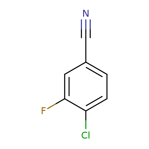 N#Cc1ccc(c(c1)F)Cl