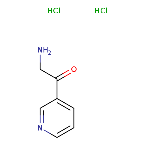 NCC(=O)c1cccnc1.Cl.Cl
