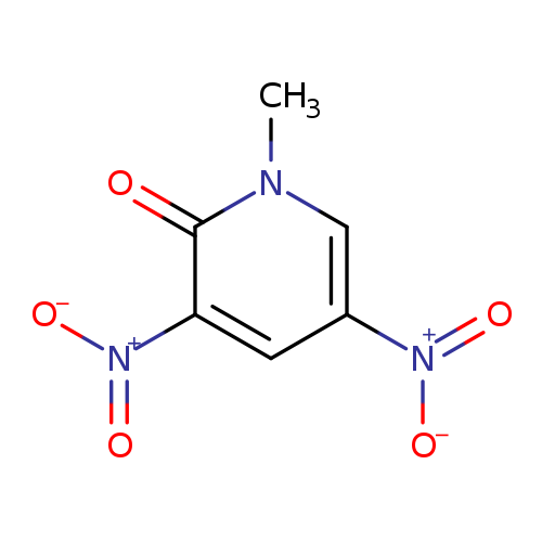 [O-][N+](=O)c1cn(C)c(=O)c(c1)[N+](=O)[O-]