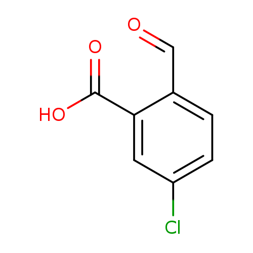 O=Cc1ccc(cc1C(=O)O)Cl