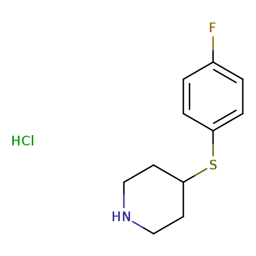 Fc1ccc(cc1)SC1CCNCC1.Cl