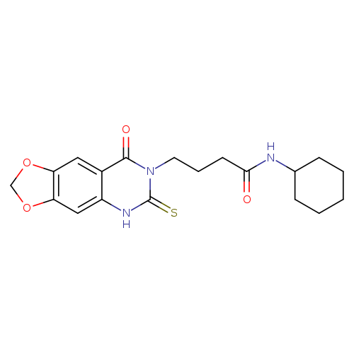 O=C(NC1CCCCC1)CCCn1c(=S)[nH]c2c(c1=O)cc1c(c2)OCO1