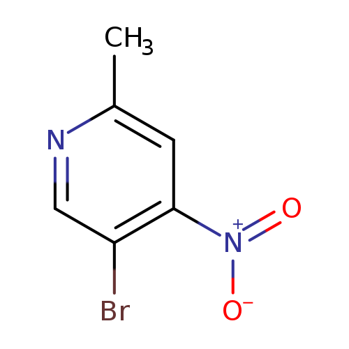 Cc1ncc(c(c1)[N+](=O)[O-])Br