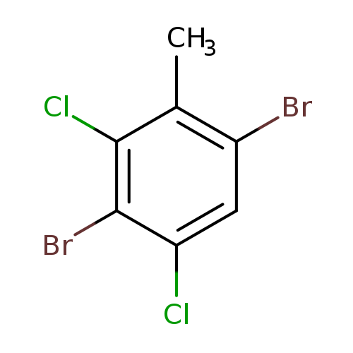 Brc1cc(Cl)c(c(c1C)Cl)Br