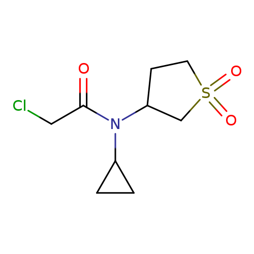 ClCC(=O)N(C1CCS(=O)(=O)C1)C1CC1