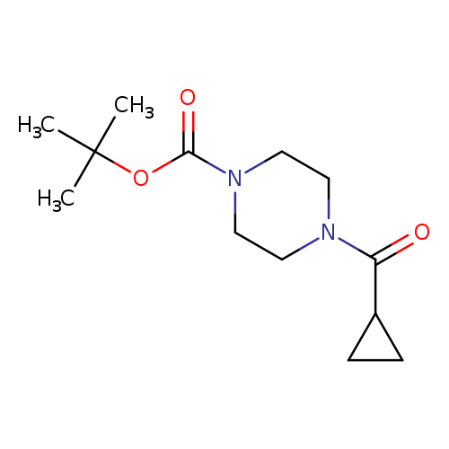O=C(N1CCN(CC1)C(=O)C1CC1)OC(C)(C)C