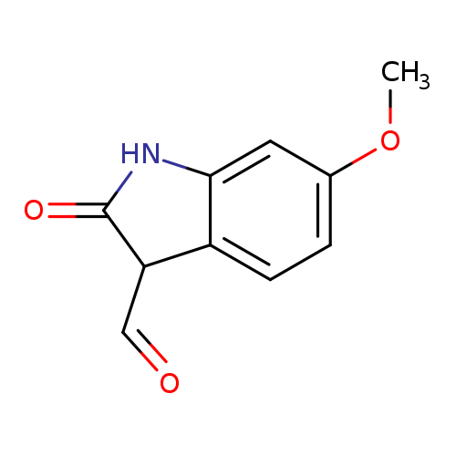 O=CC1C(=O)Nc2c1ccc(c2)OC