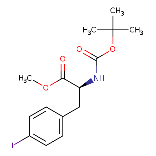 COC(=O)[C@H](Cc1ccc(cc1)I)NC(=O)OC(C)(C)C