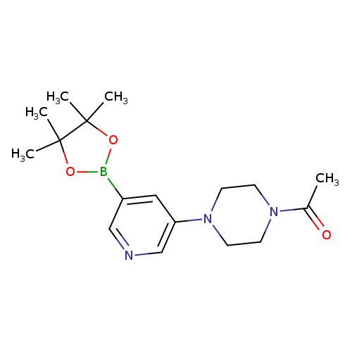 CC(=O)N1CCN(CC1)c1cncc(c1)B1OC(C(O1)(C)C)(C)C