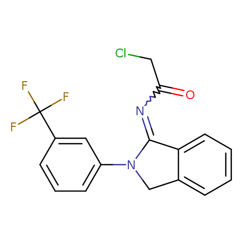 ClCC(=O)N=C1N(Cc2c1cccc2)c1cccc(c1)C(F)(F)F