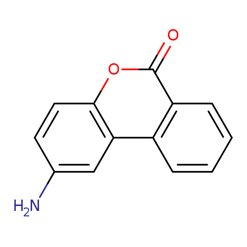Nc1ccc2c(c1)c1ccccc1c(=O)o2