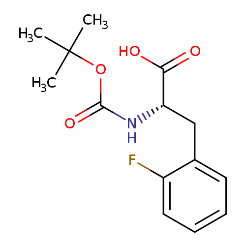 O=C(OC(C)(C)C)N[C@H](C(=O)O)Cc1ccccc1F