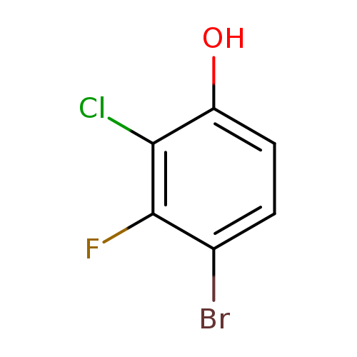 Brc1ccc(c(c1F)Cl)O