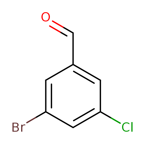 O=Cc1cc(Cl)cc(c1)Br