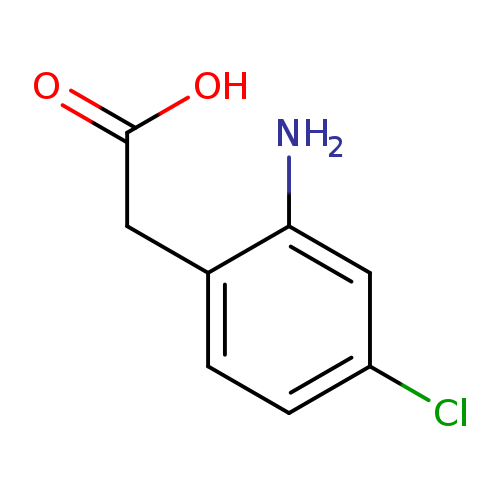 OC(=O)Cc1ccc(cc1N)Cl