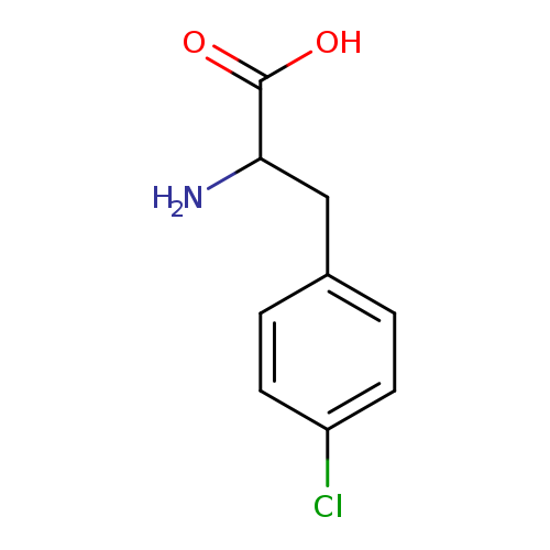 NC(C(=O)O)Cc1ccc(cc1)Cl