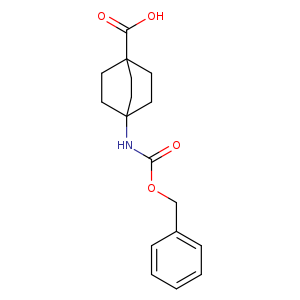 O=C(NC12CCC(CC1)(CC2)C(=O)O)OCc1ccccc1