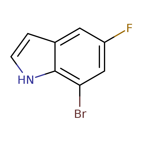 Fc1cc(Br)c2c(c1)cc[nH]2