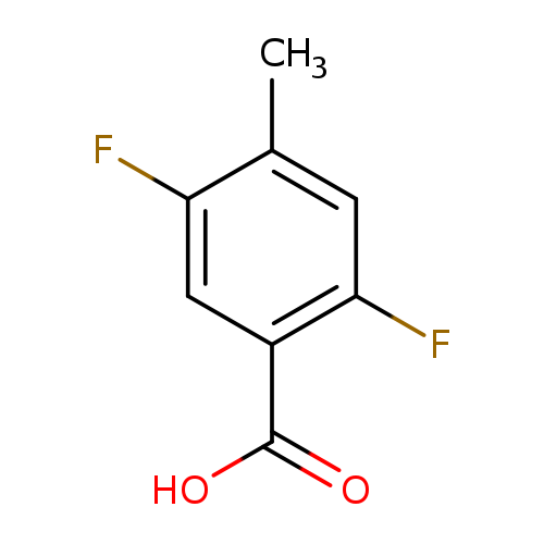 Fc1cc(C(=O)O)c(cc1C)F