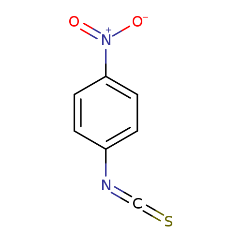S=C=Nc1ccc(cc1)[N+](=O)[O-]