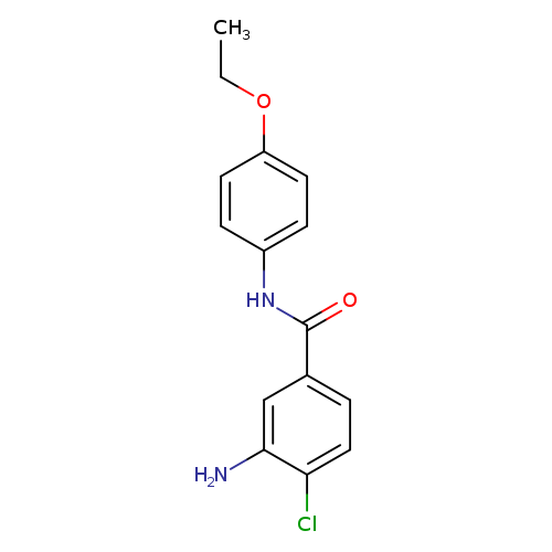 CCOc1ccc(cc1)NC(=O)c1ccc(c(c1)N)Cl